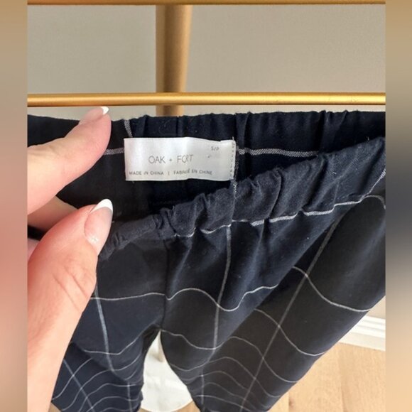 Oak + Fort Windowpane Straight Leg Pants – Size Small - Picture 5 of 7